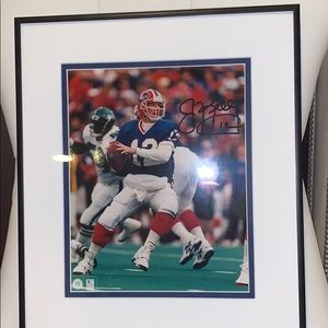 Jim Kelly buffalo bills autograph (frame included)